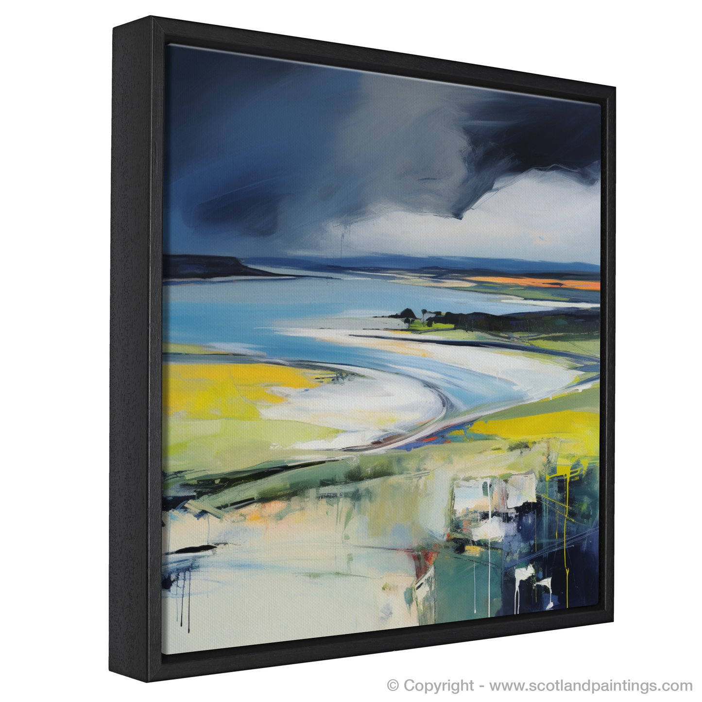 Storm Over Ardtun Bay: An Abstract Impressionist Journey