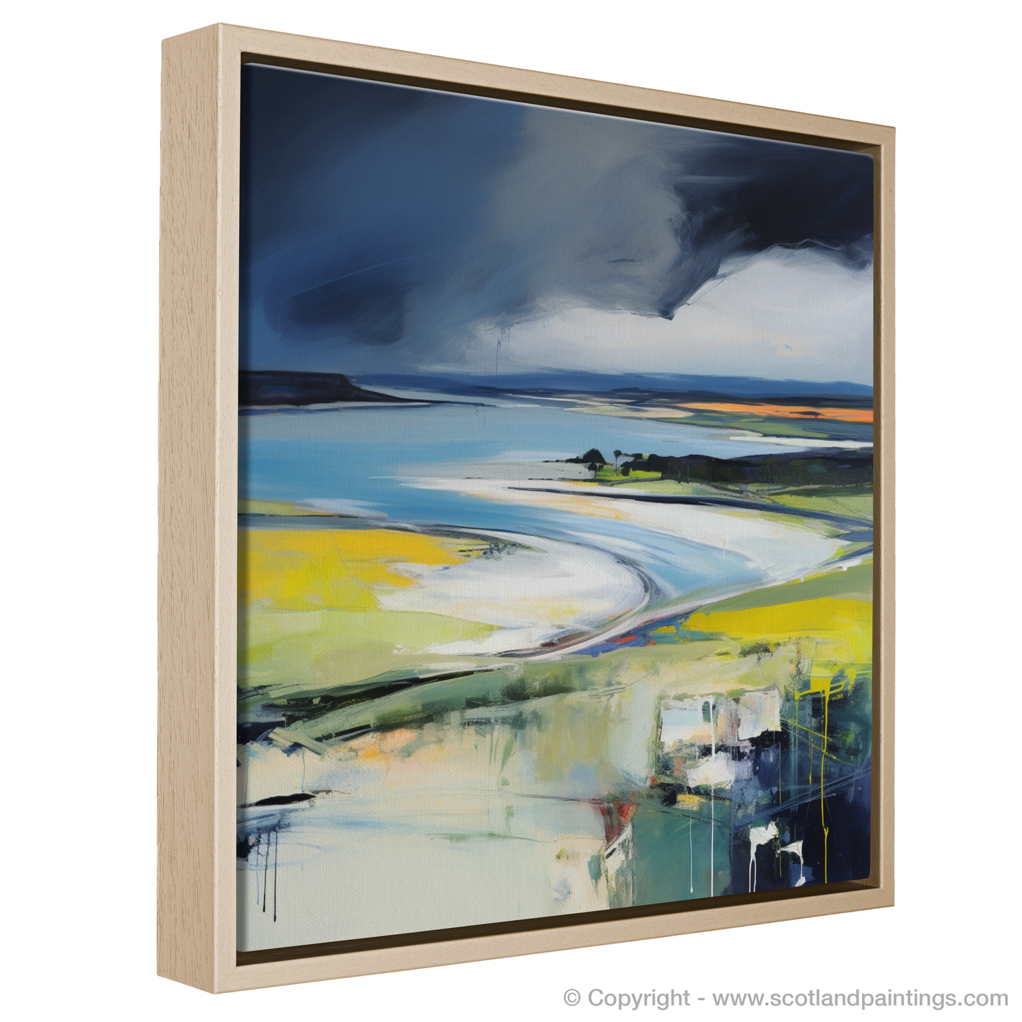 Storm Over Ardtun Bay: An Abstract Impressionist Journey