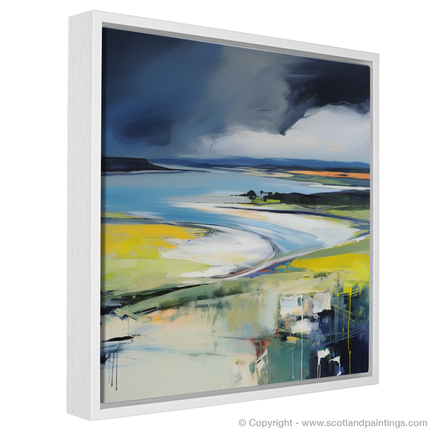 Storm Over Ardtun Bay: An Abstract Impressionist Journey