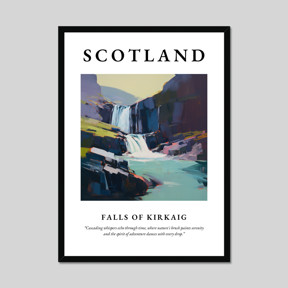 Poster of Falls of Kirkaig, Scotland.