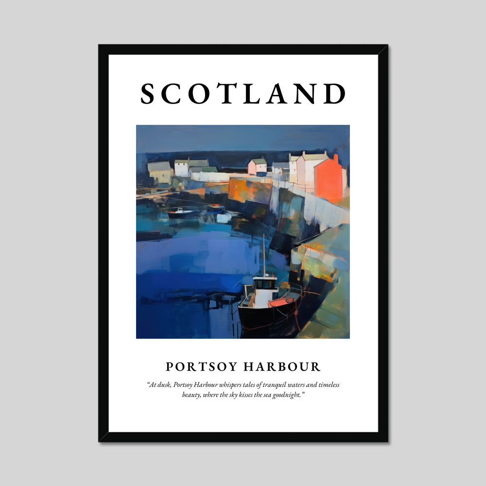 Poster of Portsoy Harbour, Scotland.