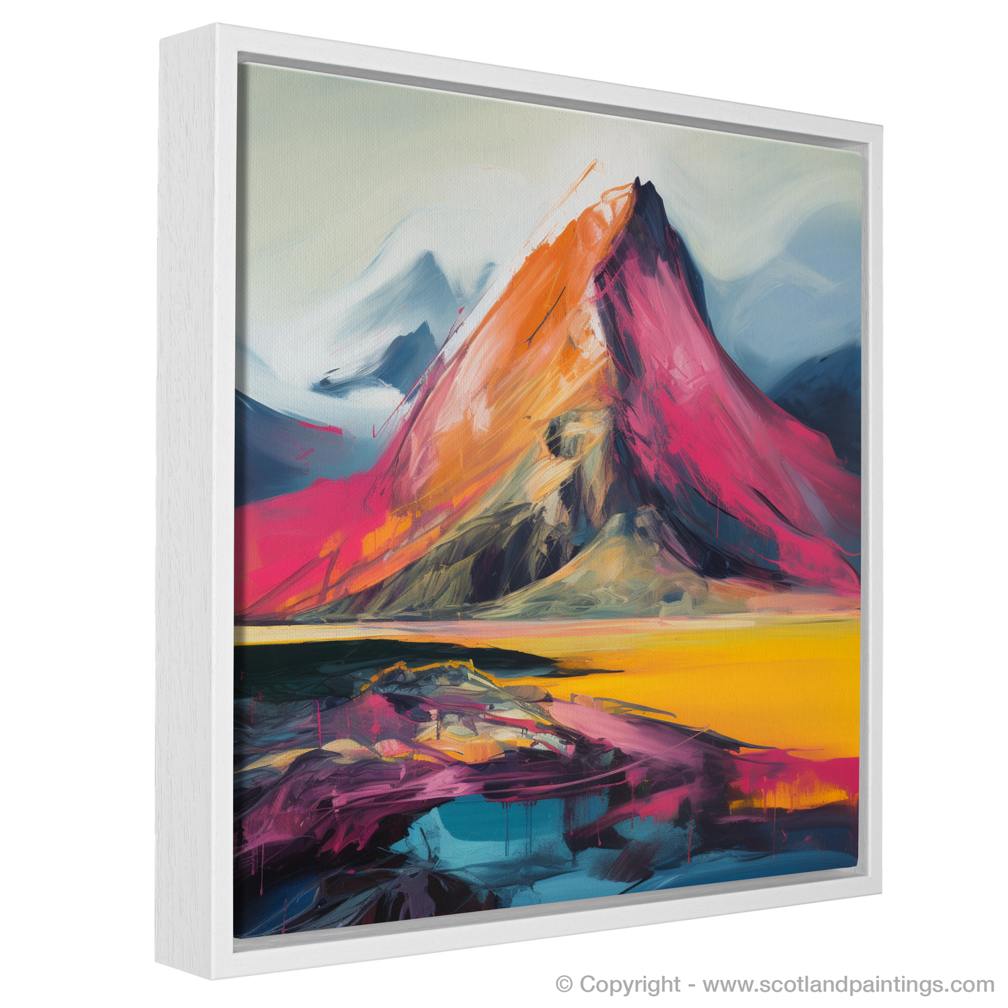 Highland Fervour: An Abstract Expressionist Ode to Sgurr Dearg