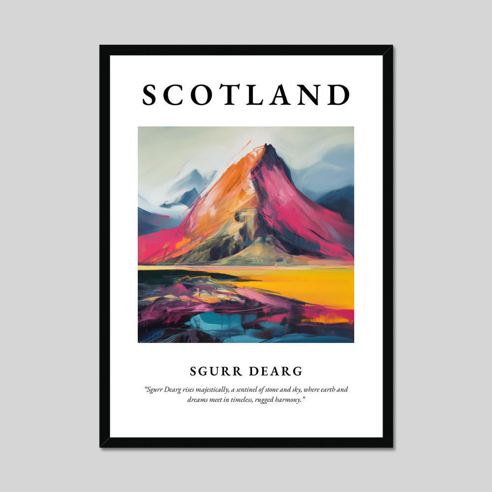 Poster of Sgurr Dearg, Scotland.