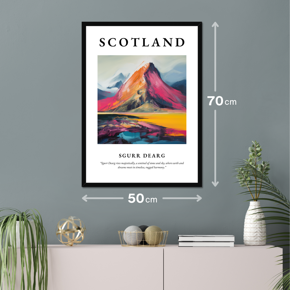 Poster of Sgurr Dearg hanging on a wall