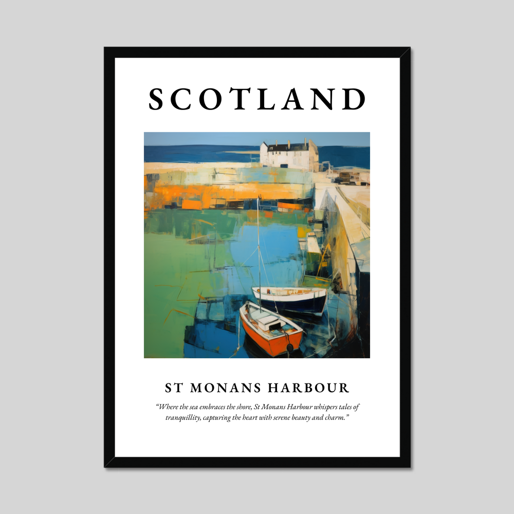 Poster of St Monans Harbour, Scotland.