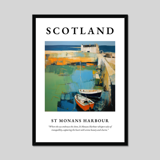 Poster of St Monans Harbour, Scotland.