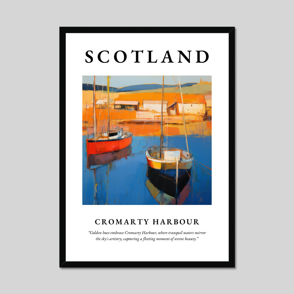 Poster of Cromarty Harbour, Scotland.