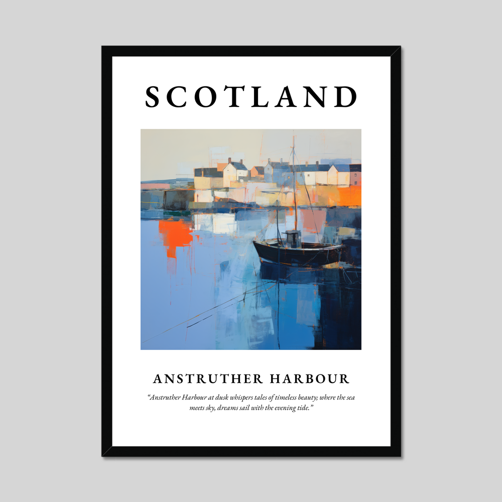 Poster of Anstruther Harbour, Scotland.