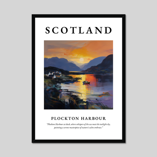 Poster of Plockton Harbour, Scotland.