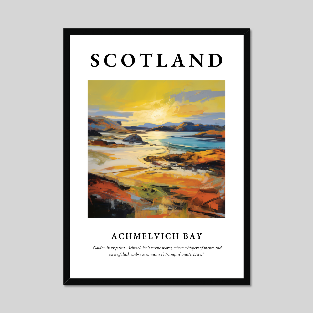 Poster of Achmelvich Bay, Scotland.