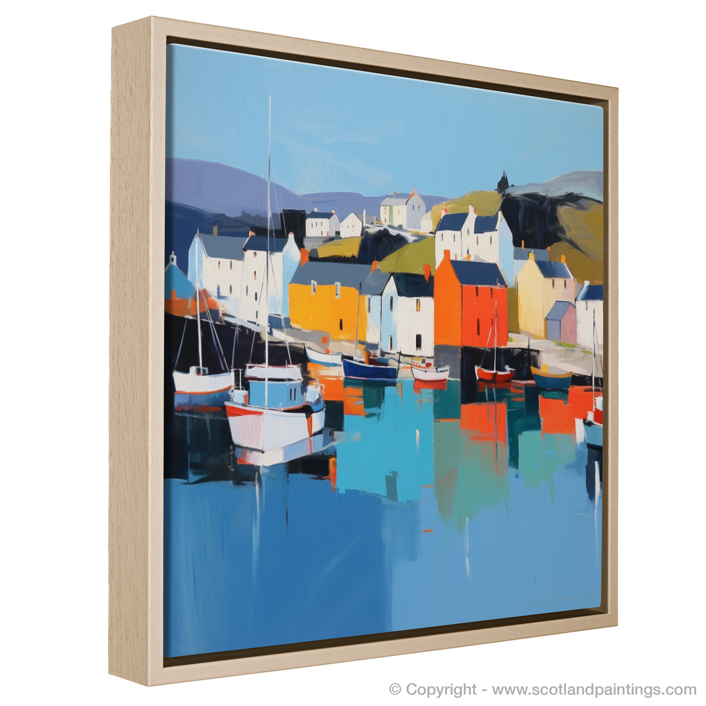 Portree Harbour Serenity: A Contemporary Ode to Scotland's Coastal Charm