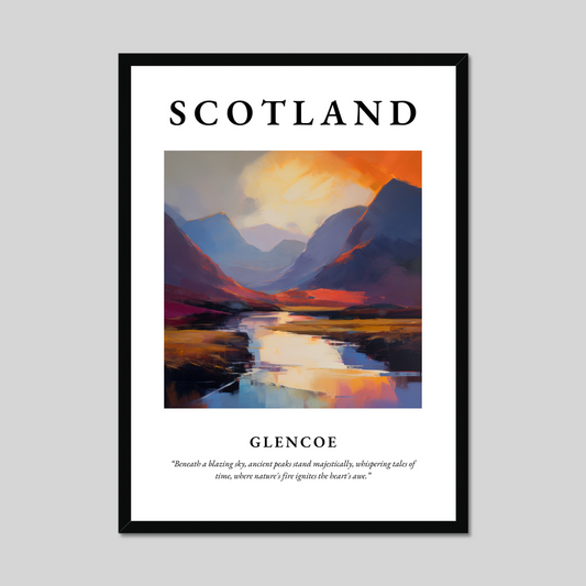 Poster of Glencoe, Scotland.