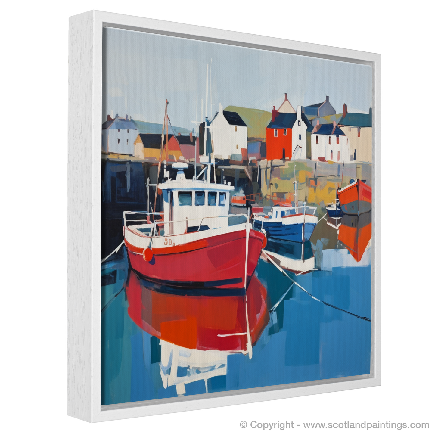 Serene Harbour: A Contemporary Ode to Scotland's Coastal Charm