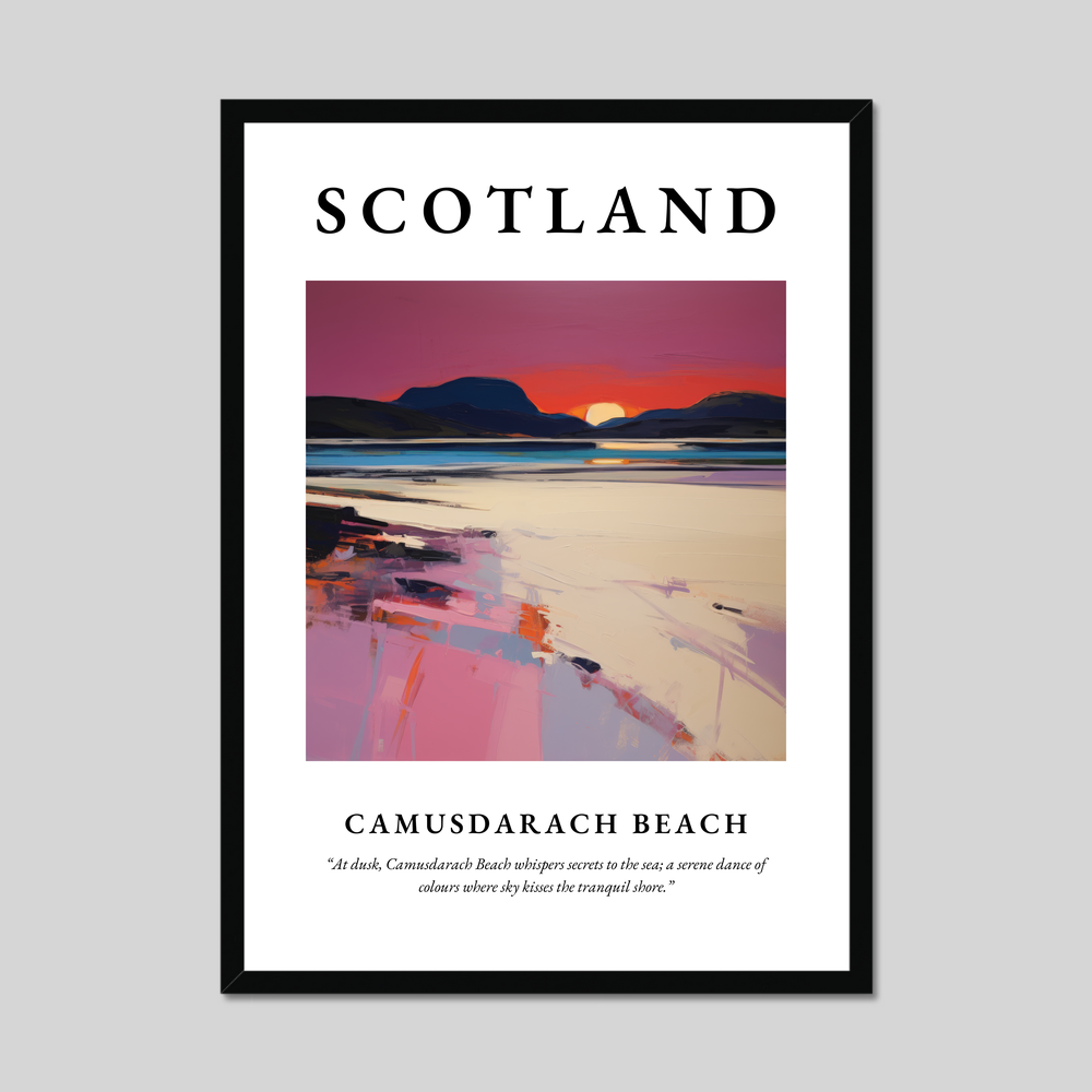 Poster of Camusdarach Beach, Scotland.