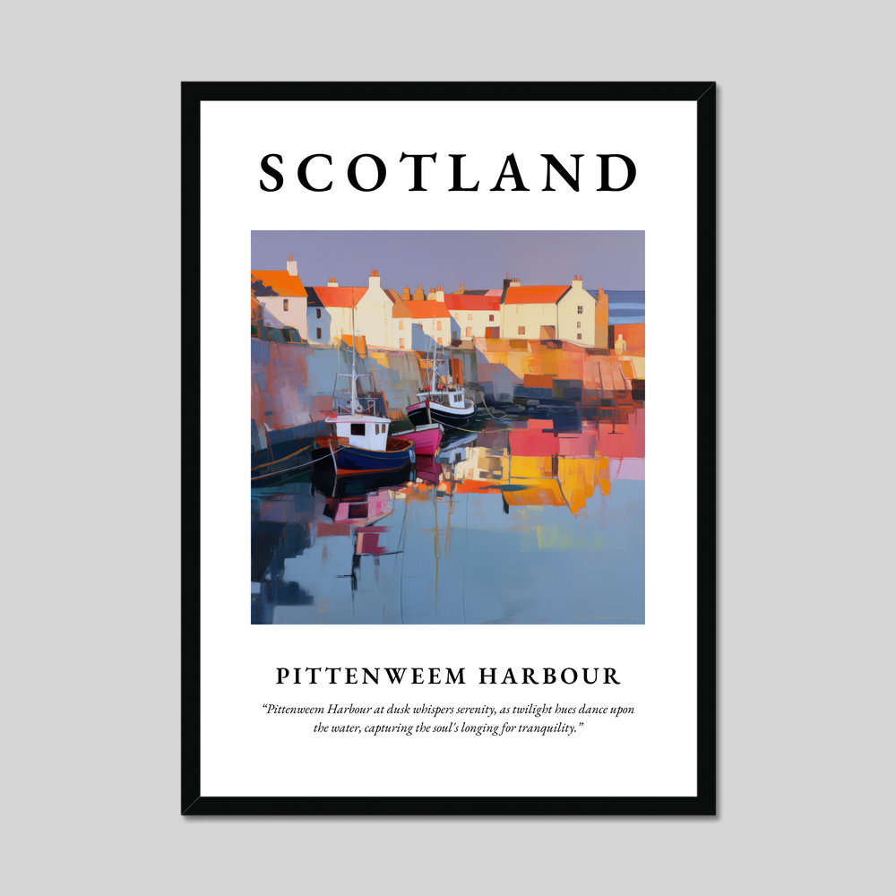 Poster of Pittenweem Harbour, Scotland.