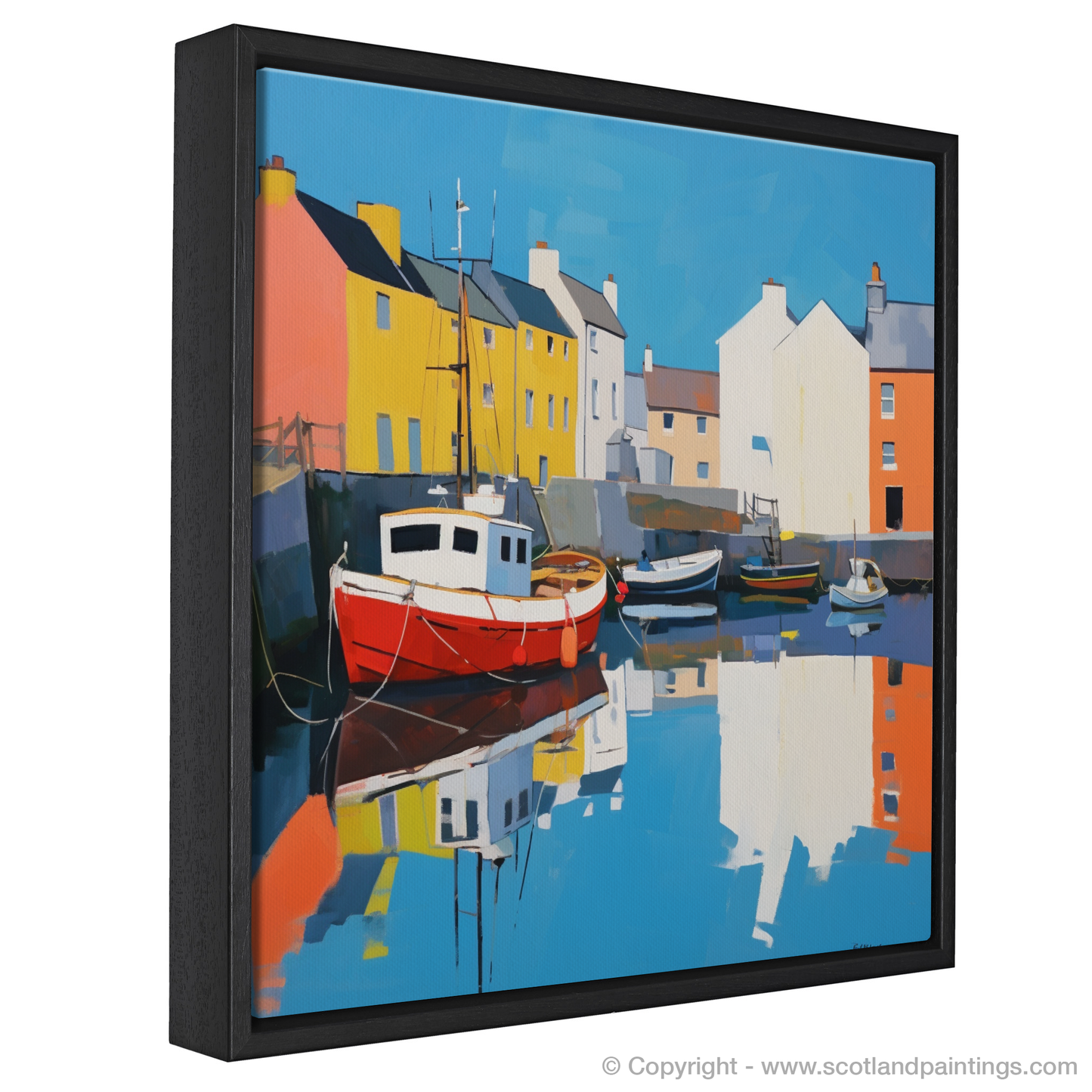 Stornoway Serenity: A Contemporary Harbour Reflection