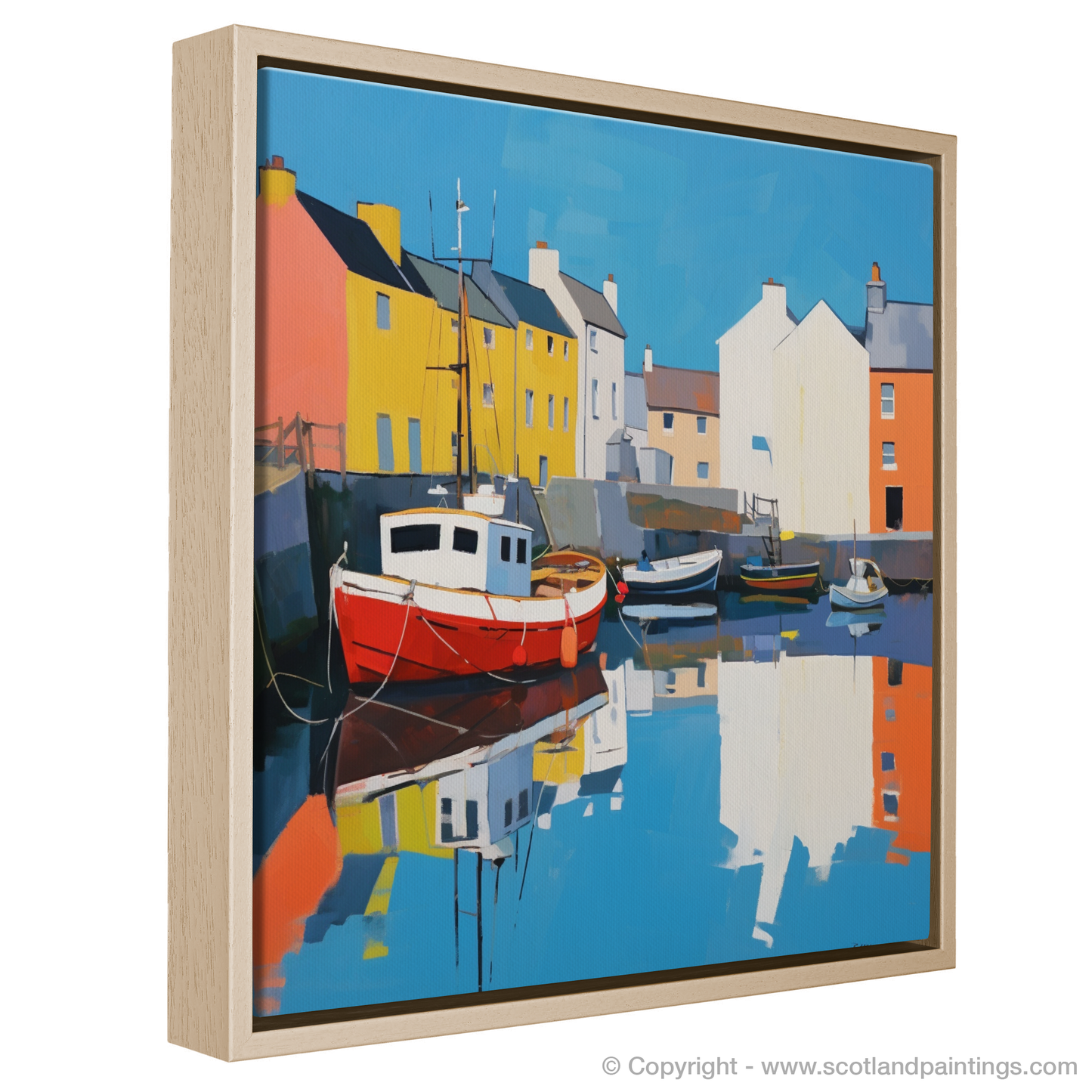 Stornoway Serenity: A Contemporary Harbour Reflection