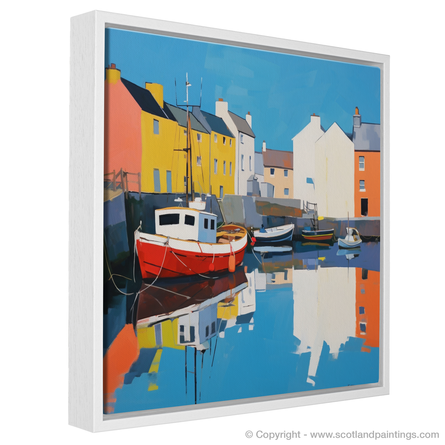 Stornoway Serenity: A Contemporary Harbour Reflection