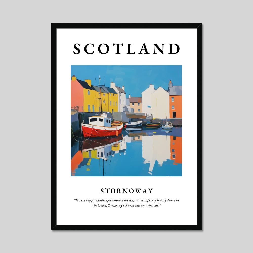 Poster of Stornoway, Scotland.