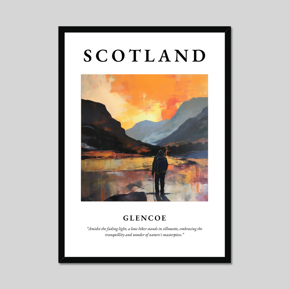 Poster of Glencoe, Scotland.