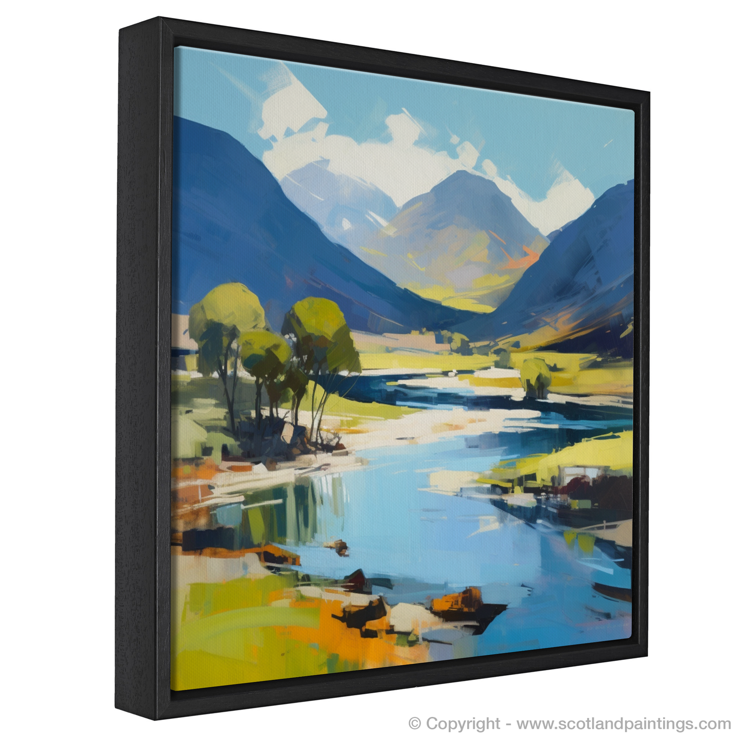Summer Serenity at Glen Etive: A Contemporary Highland Masterpiece