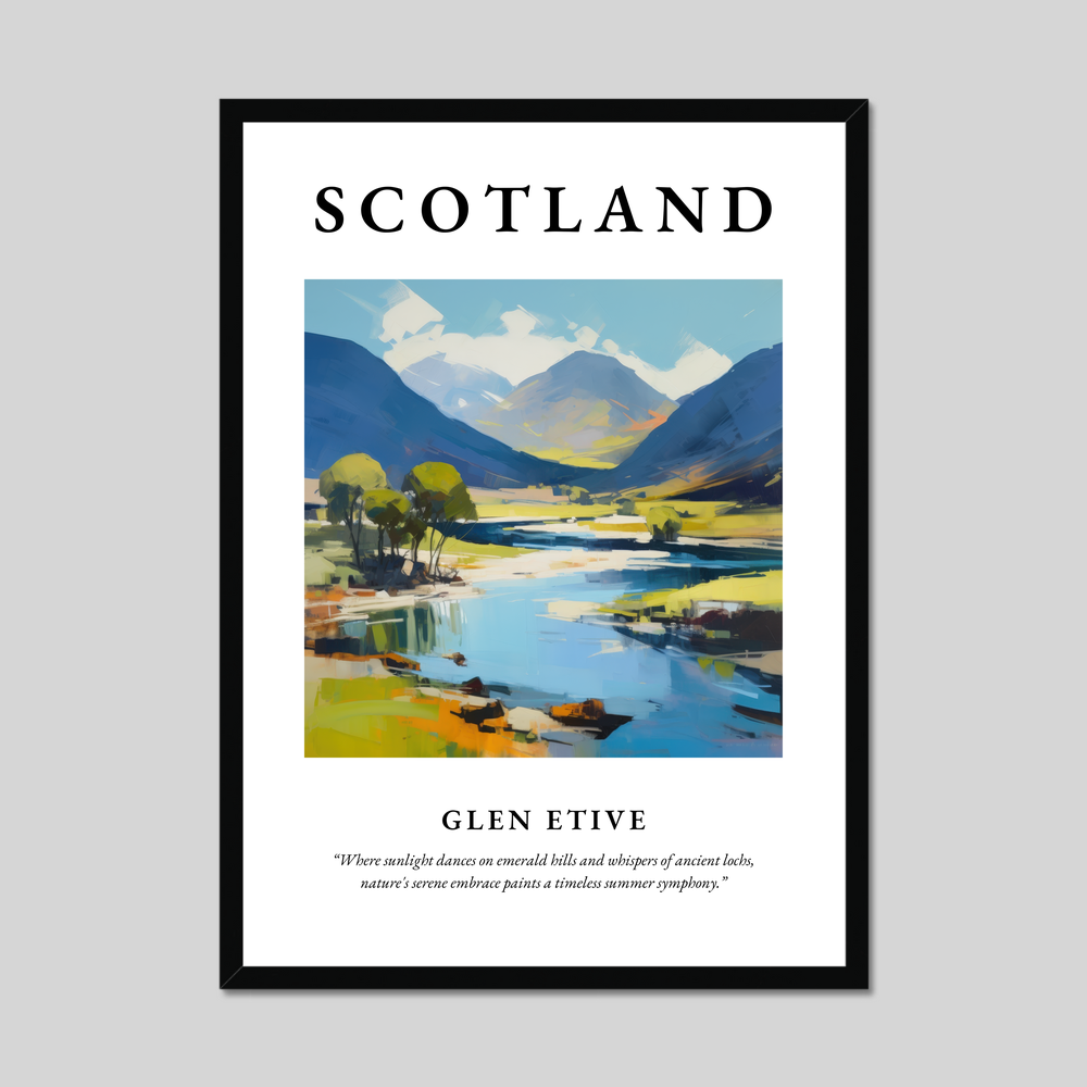 Poster of Glen Etive, Scotland.