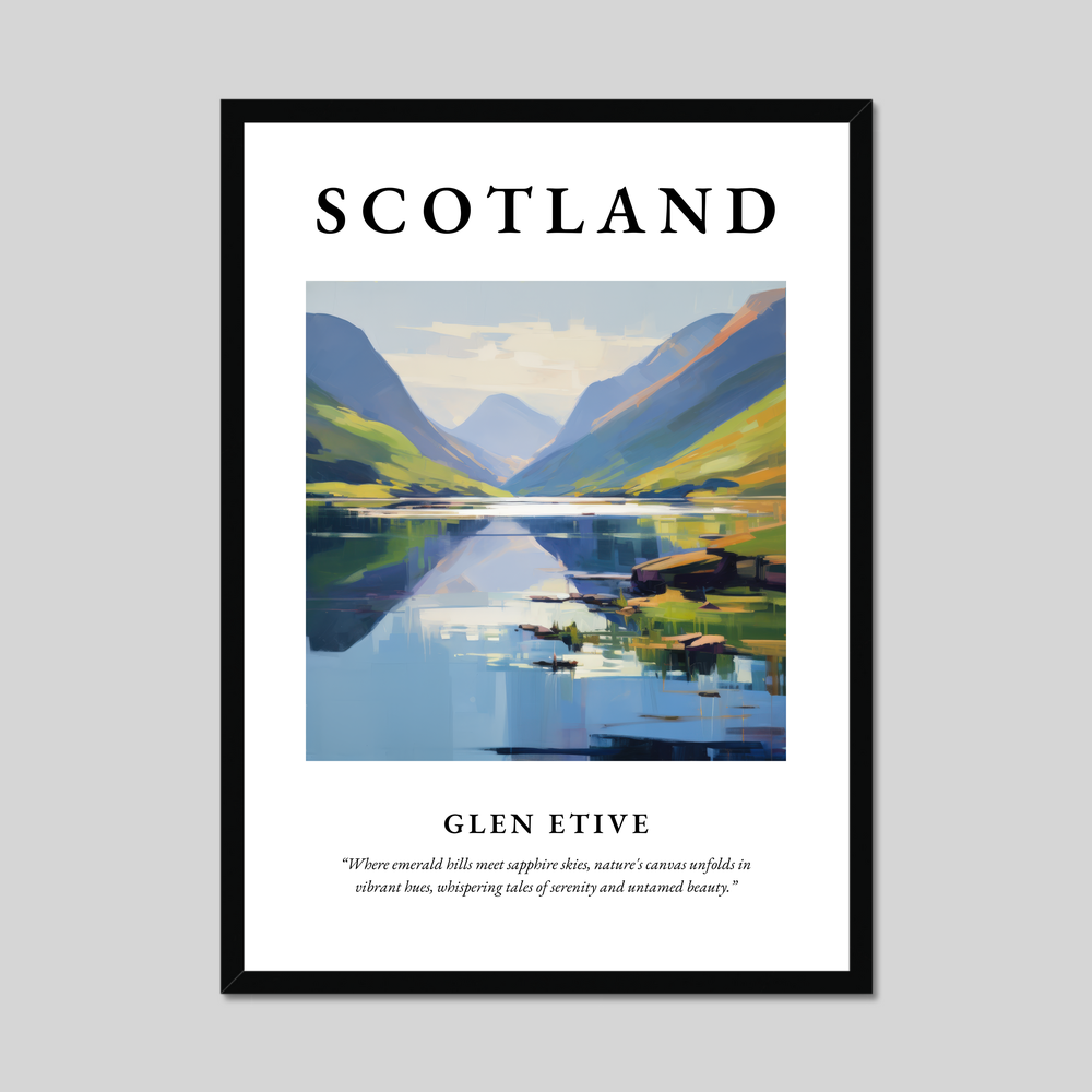 Poster of Glen Etive, Scotland.