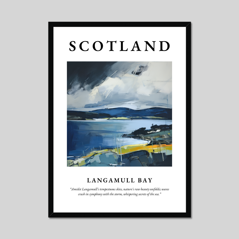 Poster of Langamull Bay, Scotland.