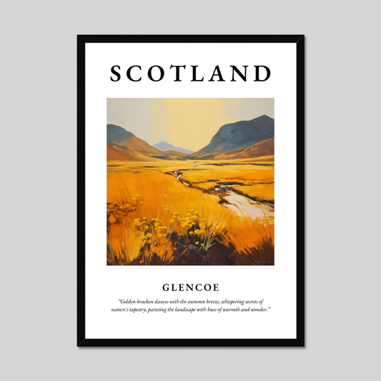 Poster of Glencoe, Scotland.