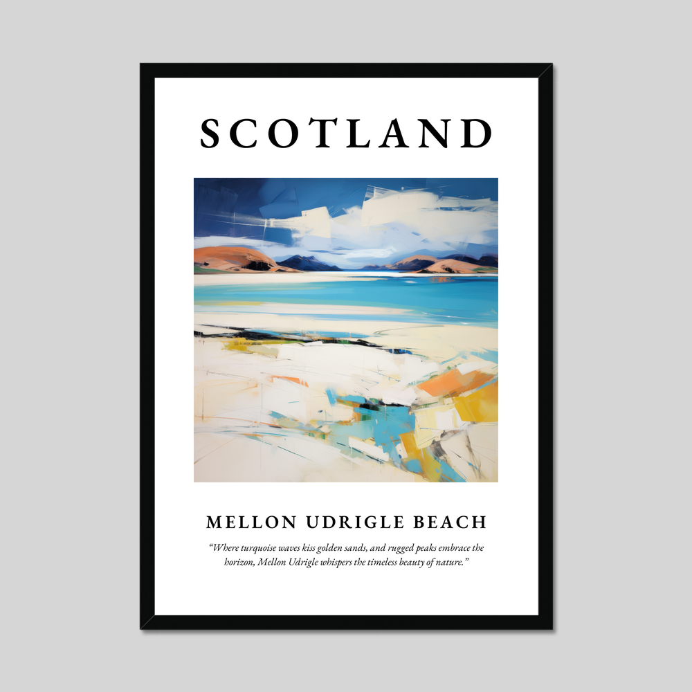 Poster of Mellon Udrigle Beach, Scotland.