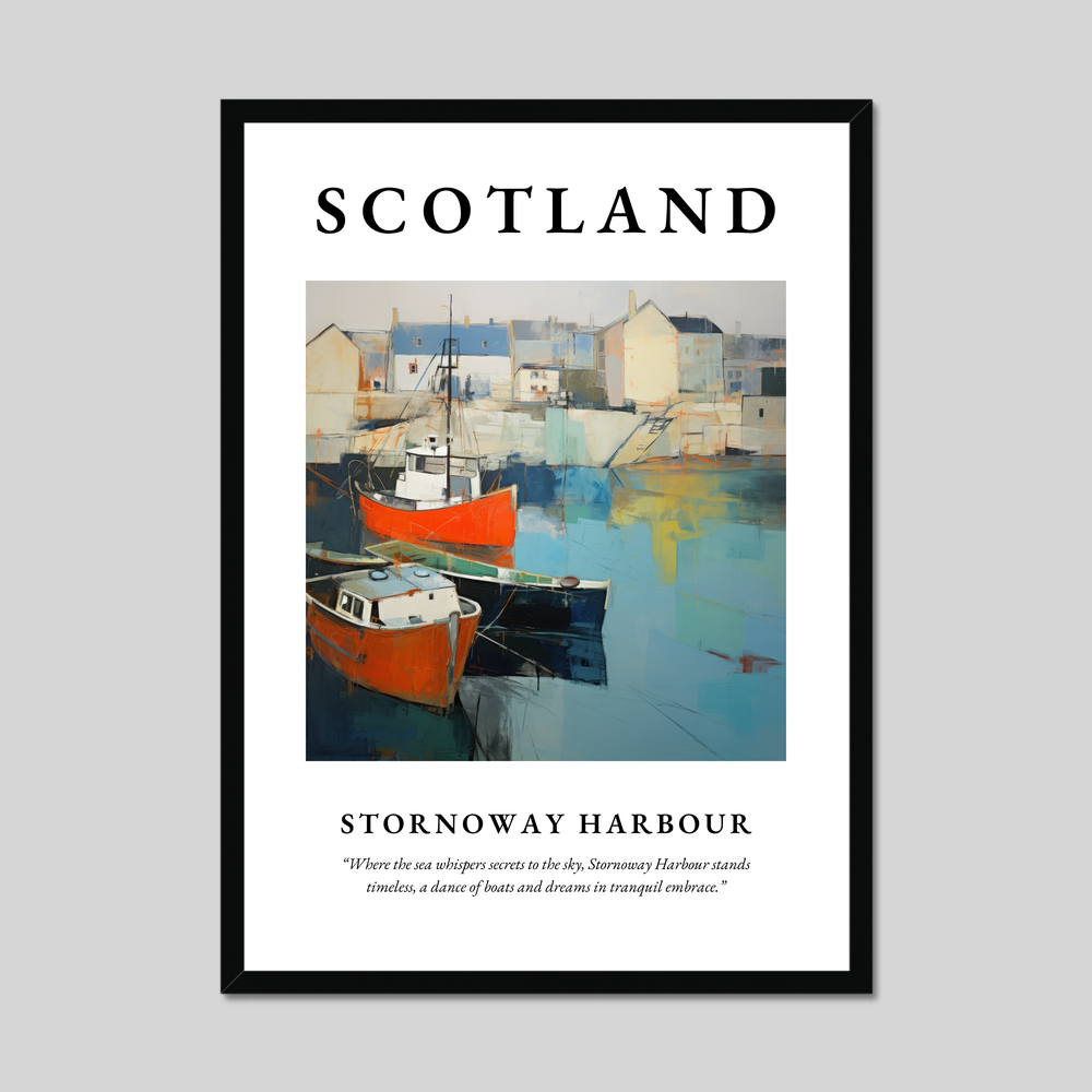 Poster of Stornoway Harbour, Scotland.