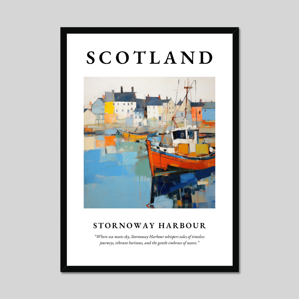 Poster of Stornoway Harbour, Scotland.