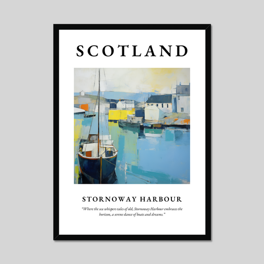 Poster of Stornoway Harbour, Scotland.