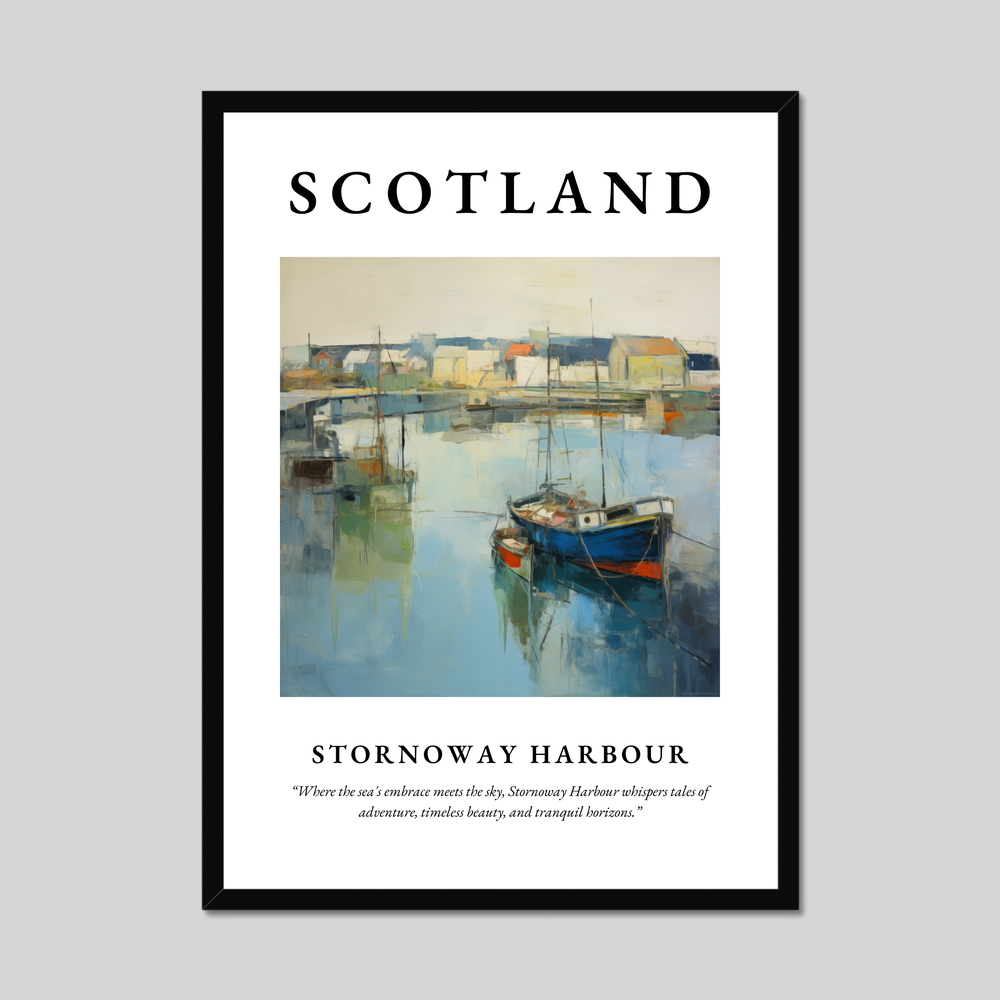 Poster of Stornoway Harbour, Scotland.