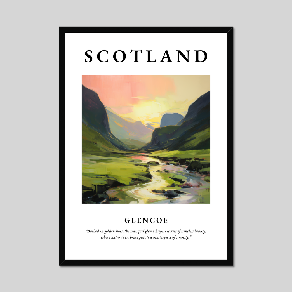 Poster of Glencoe, Scotland.