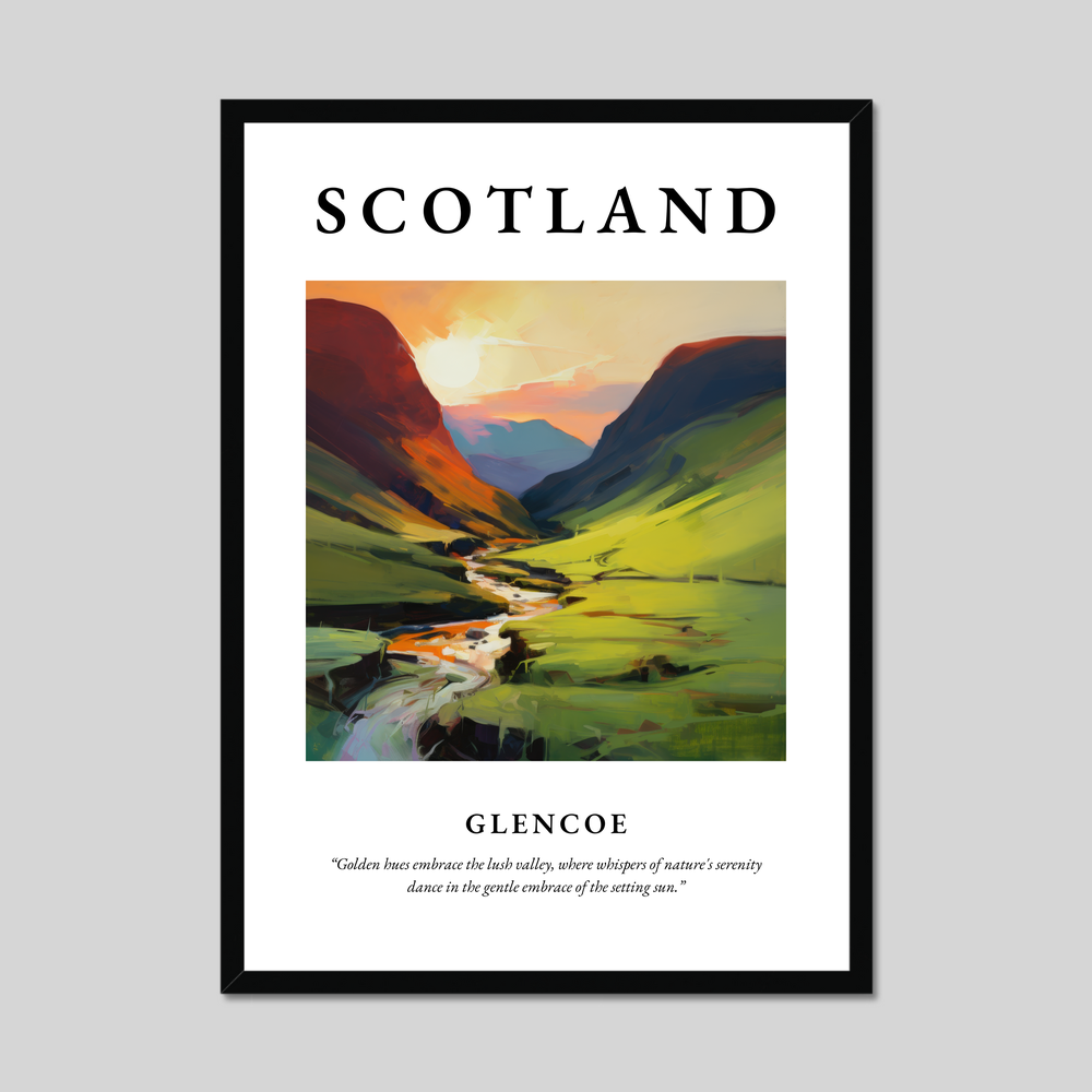 Poster of Glencoe, Scotland.