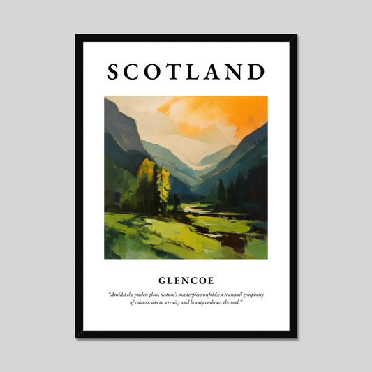 Poster of Glencoe, Scotland.