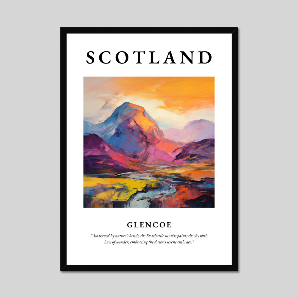 Poster of Glencoe, Scotland.