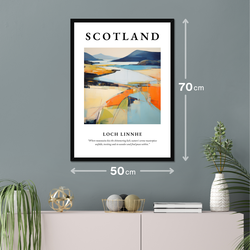 Poster of Loch Linnhe hanging on a wall