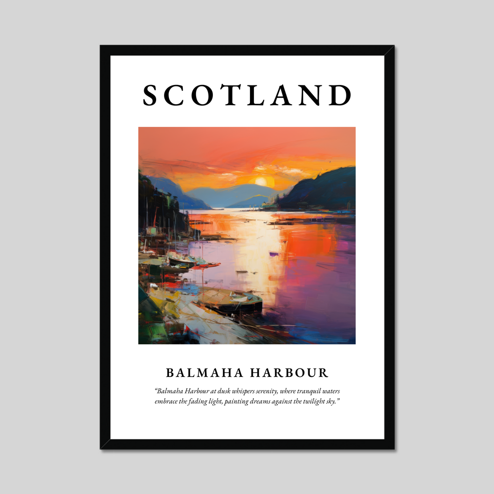 Poster of Balmaha Harbour, Scotland.