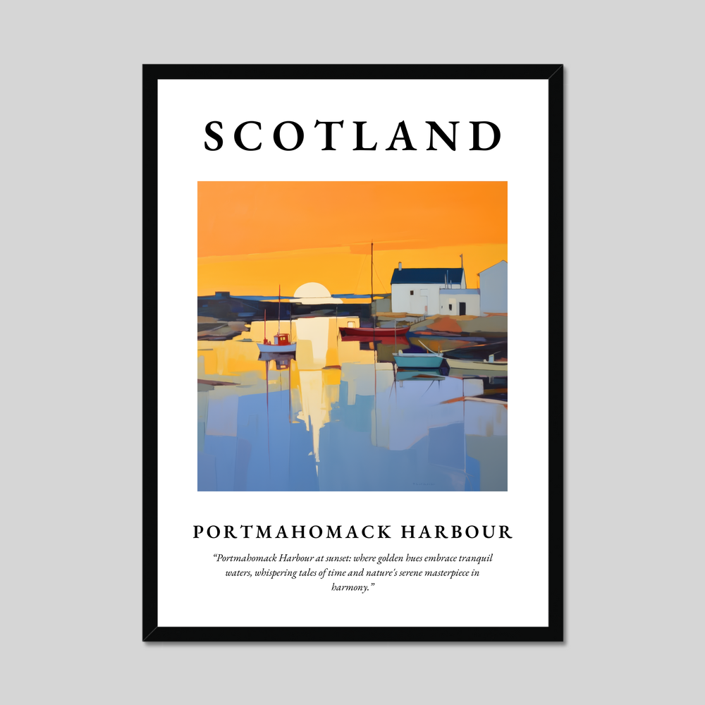 Poster of Portmahomack Harbour, Scotland.