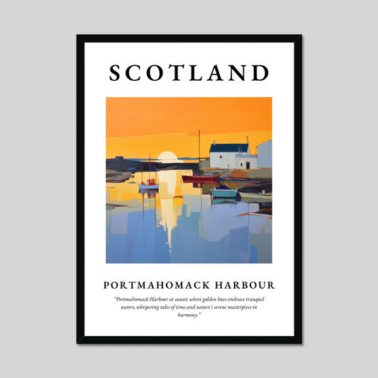 Poster of Portmahomack Harbour, Scotland.