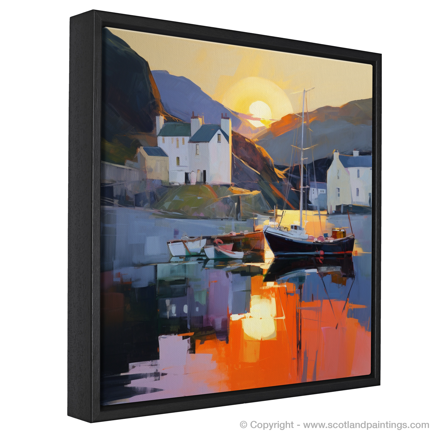 Sunset Serenade at Portree Harbour