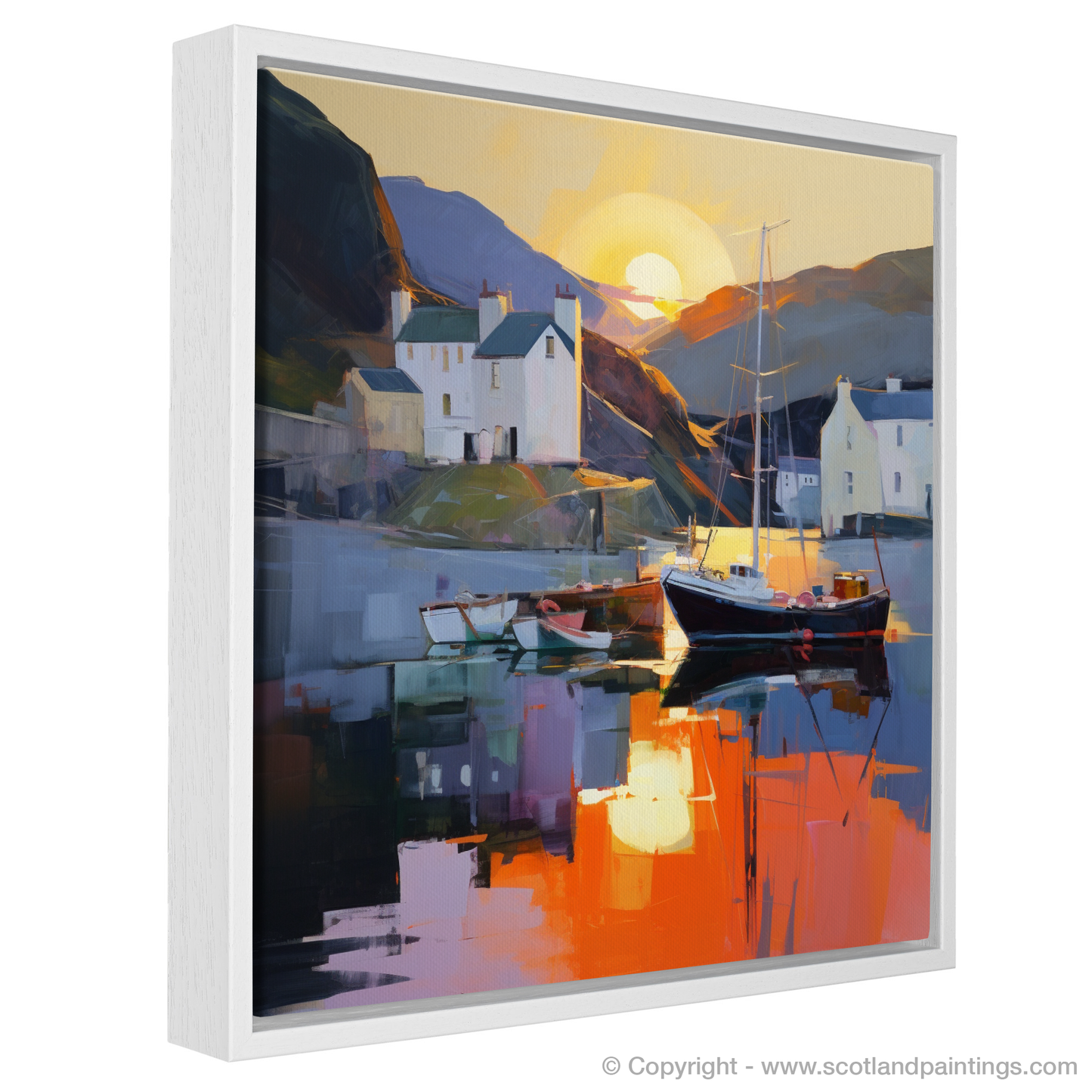 Sunset Serenade at Portree Harbour