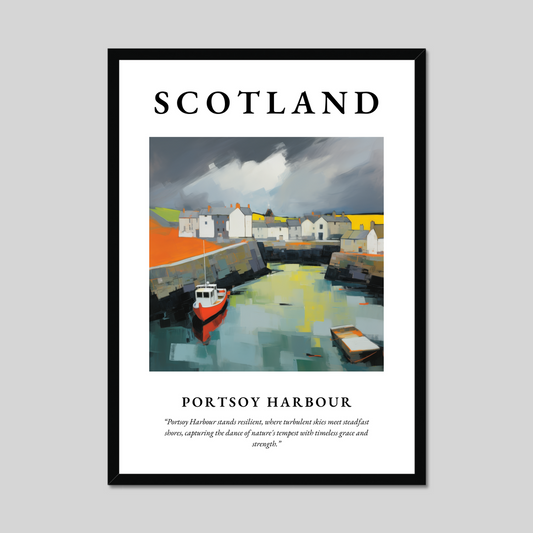 Poster of Portsoy Harbour, Scotland.