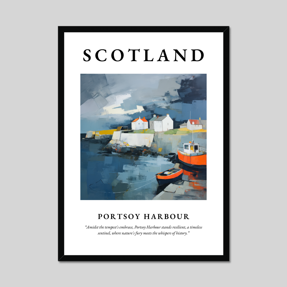 Poster of Portsoy Harbour, Scotland.