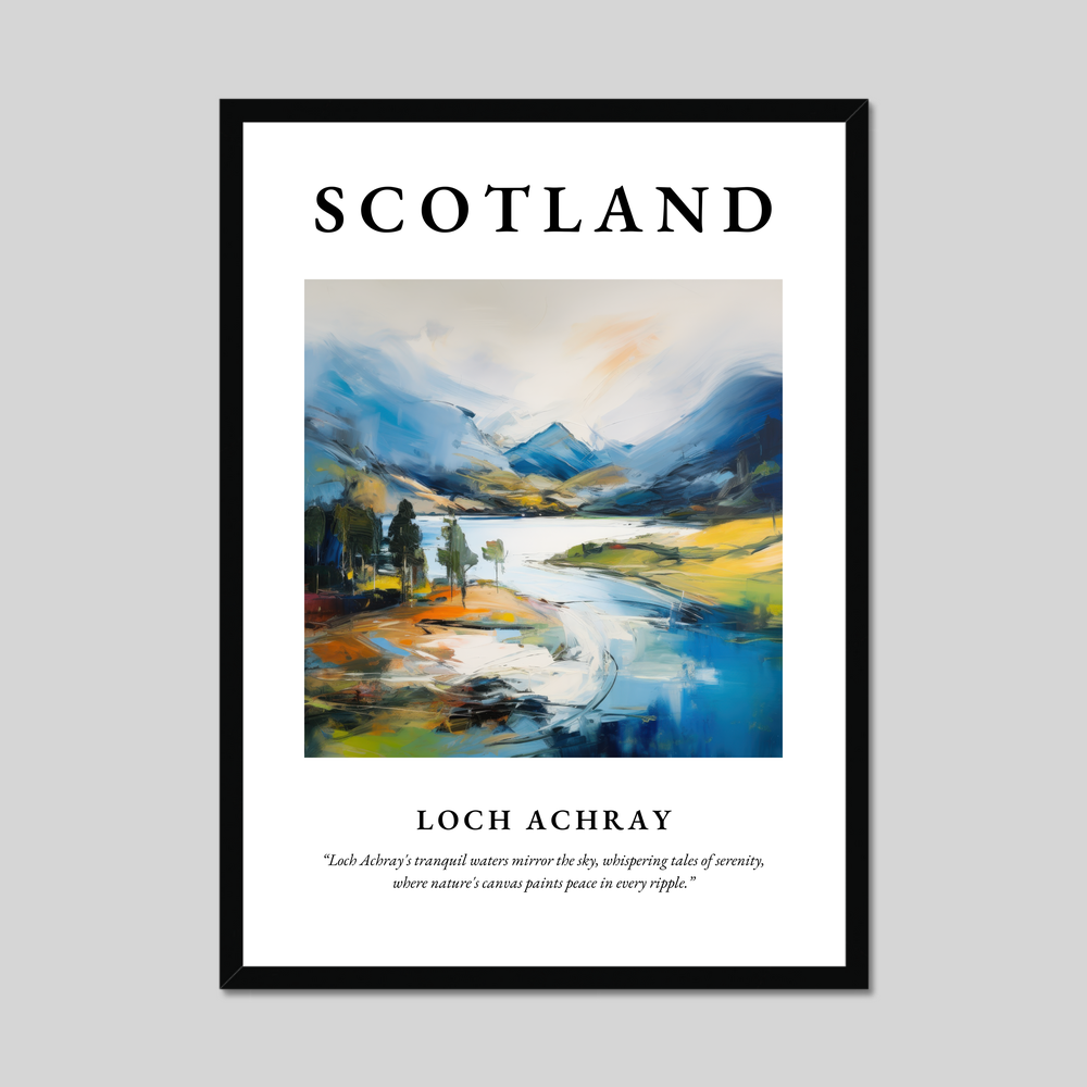 Poster of Loch Achray, Scotland.