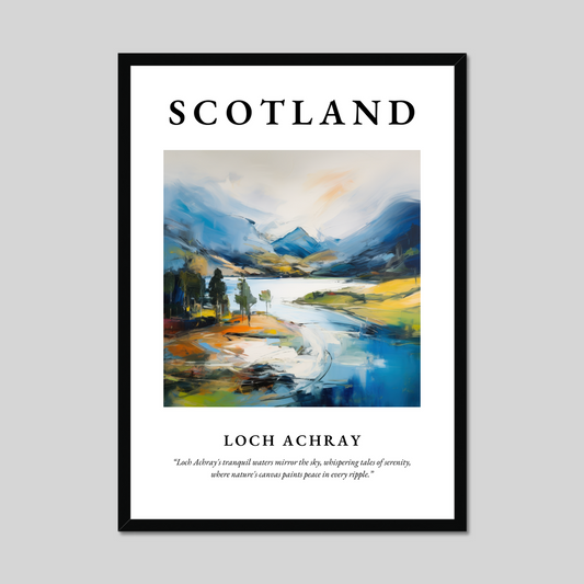 Poster of Loch Achray, Scotland.