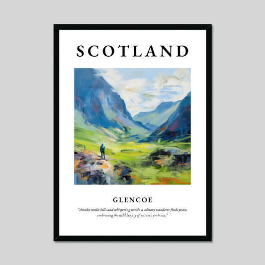 Poster of Glencoe, Scotland.