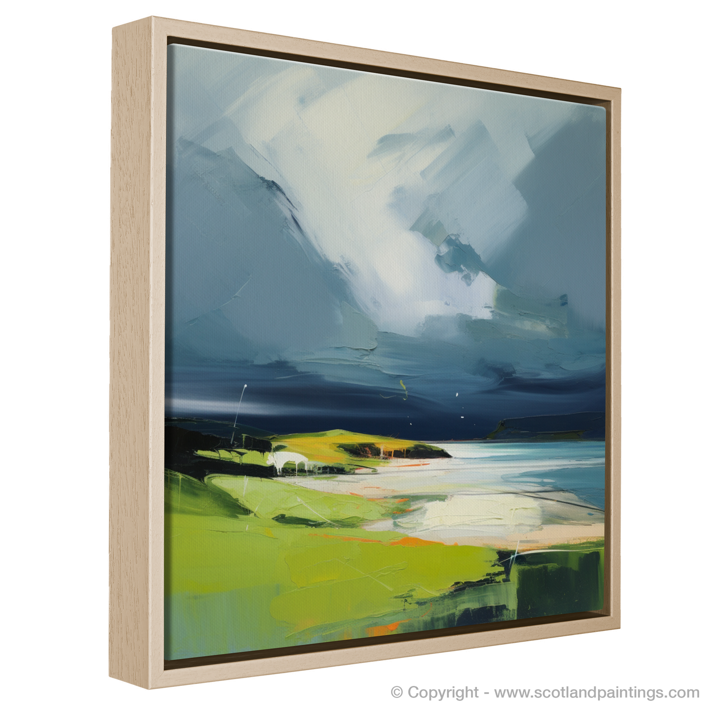 Storm over Kiloran Bay: A Contemporary Tribute to Scottish Wilds